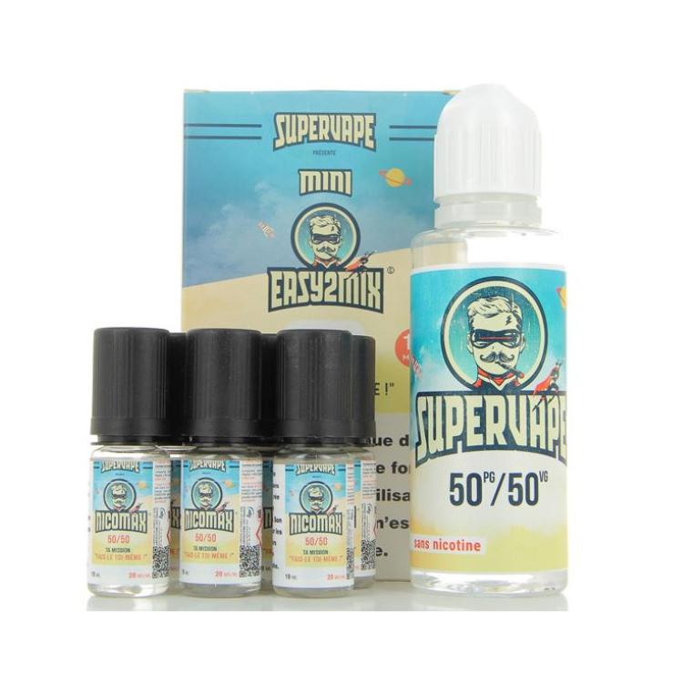 Kit Diy Easy2Mix 50/50 - Supervape  - 12mg - 100ml